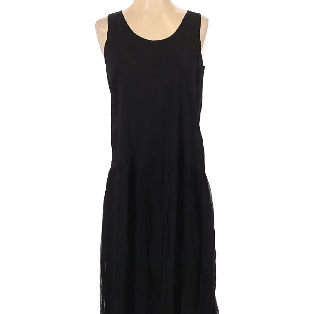Eileen Fisher black silk‎ Dress